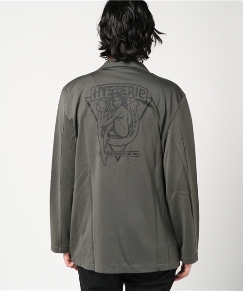 HYSTERIC GLAMOUR ジップアップジャケット グレー STYLING | HYSTERIC GLAMOUR ONLINE STORE ヒステリックグラマー
