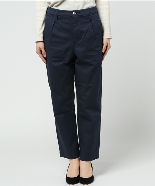 LBC（エルビーシー）の「チノワイドテーパードパンツ                  （チノパンツ・レディース・ダークオリーブ/ブルー・LARGE/MEDIUM/20.0cm）」の3枚目の写真