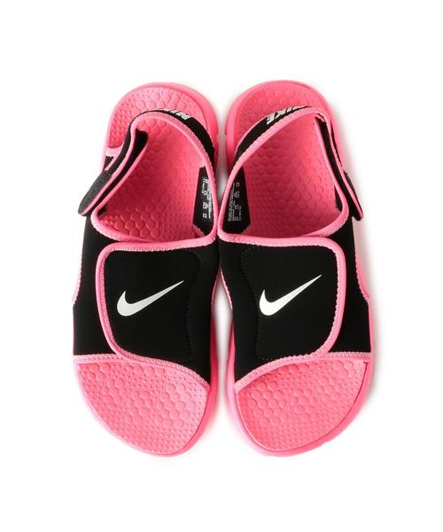 NIKE（ナイキ）の「WEB限定【NIKE(ナイキ)】サンレイアジャスト17cm-24cm ◆（サンダル・キッズ・ブラック/ピンク・19cm/17cm/18cm/23cm/20cm/21cm/24cm/22cm）」の7枚目の写真
