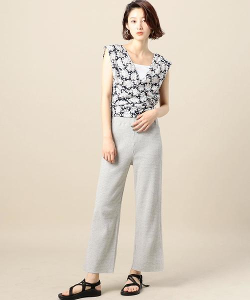 BEAUTY&YOUTH UNITED ARROWS(ビューティーアンドユースユナイテッドアローズ)の「BY リブスリットパンツ ◆(その他パンツ・レディース・ブラック/ライトグレー/シャーベット・MEDIUM/SMALL)」の7枚目の写真