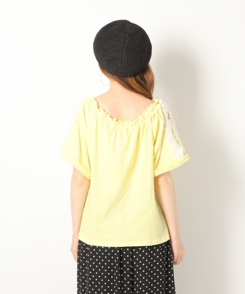 Heather（ヘザー）の「ソデスリットレースＴ  765517（Tシャツ/カットソー・レディース・ホワイト/ブラック/イエロー系その他・FREE）」の10枚目の写真