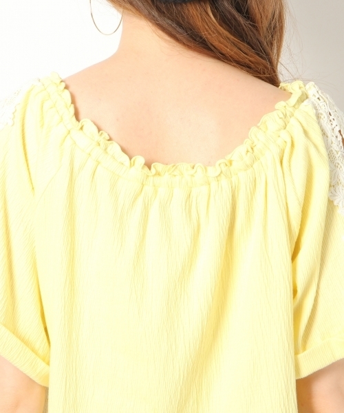 Heather（ヘザー）の「ソデスリットレースＴ  765517（Tシャツ/カットソー・レディース・ホワイト/ブラック/イエロー系その他・FREE）」の14枚目の写真