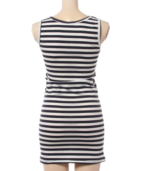 Born（ボーン）の「Born Border Pattern Long Tank Top/ボーンボーダーパターンロングタンクトップ（タンクトップ・レディース・イエロー/オレンジ/杢グレー/ブルー/ネイビー・FREE）」の7枚目の写真