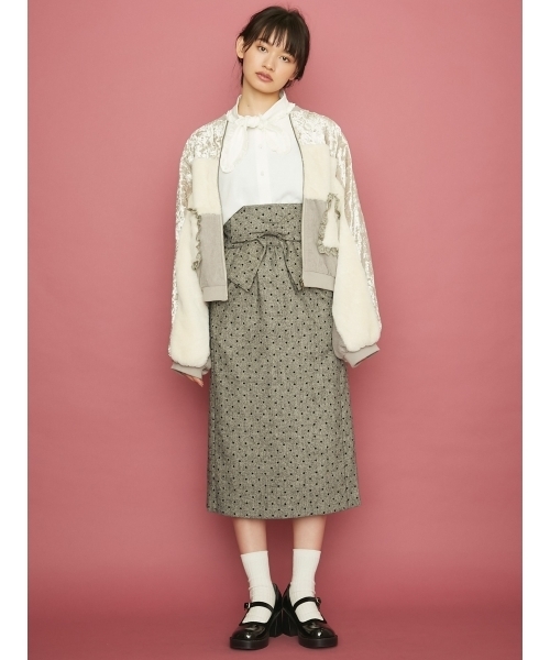 merry jenny(メリージェニー)の「いそざいドルマンブルゾン(ブルゾン・レディース・アイボリー/ブラック・FREE)」の12枚目の写真