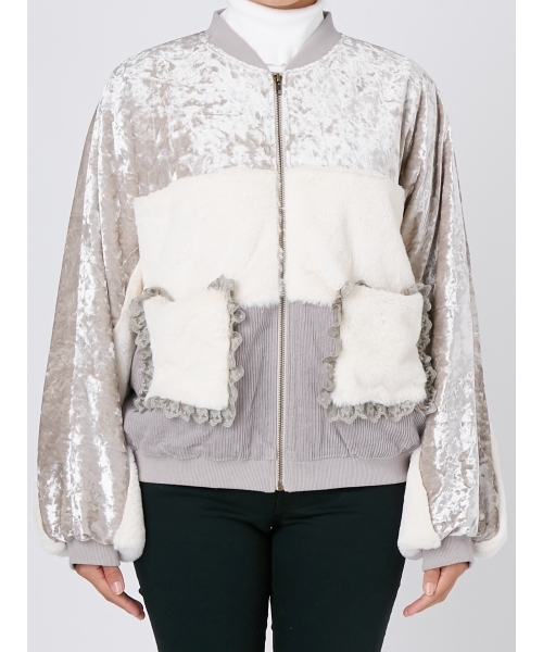 merry jenny(メリージェニー)の「いそざいドルマンブルゾン(ブルゾン・レディース・アイボリー/ブラック・FREE)」の13枚目の写真