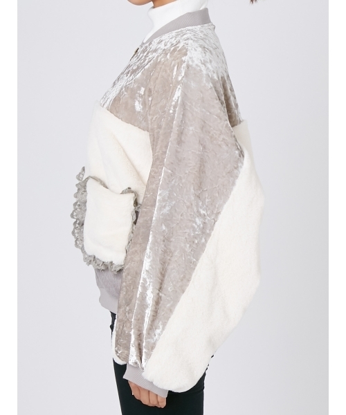 merry jenny(メリージェニー)の「いそざいドルマンブルゾン(ブルゾン・レディース・アイボリー/ブラック・FREE)」の9枚目の写真