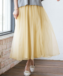 Pierrot | マキシ丈 チュールスカート(スカート)