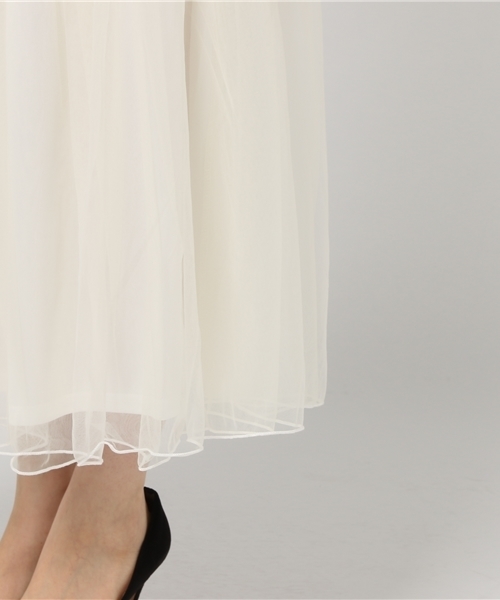 Pierrot（ピエロ）の「マキシ丈 チュールスカート（スカート・レディース・ブラック/アイボリー/グレー/ベージュ/カーキ/ネイビー・M/L）」の11枚目の写真