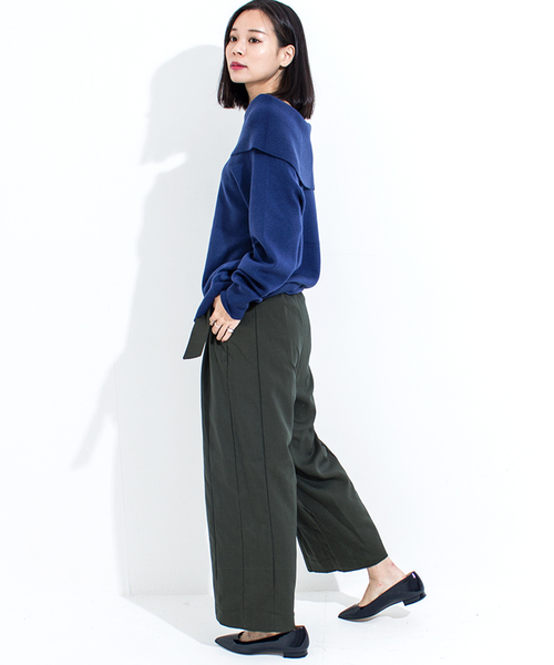 Furryrate（ファーリーレート）の「フルニードルオフショルTネックニットプルオーバー（ニット/セーター・レディース・ブルー/ブラック/イエロー/グレー・FREE）」の15枚目の写真