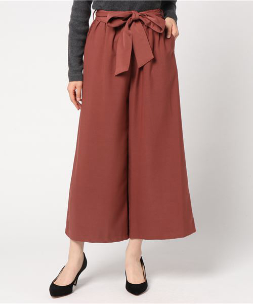 One Way ワンウェイ の Tr共リボンベルトパンツ その他パンツ Wear