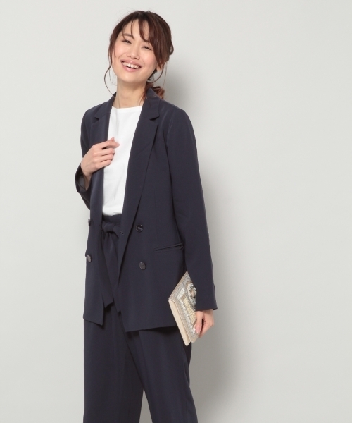 BLISS POINT（ブリスポイント）の「Wクロスダブルブレストジャケット / 779737（その他アウター・レディース・ライトグレー/ネイビー・MEDIUM/LARGE）」の13枚目の写真