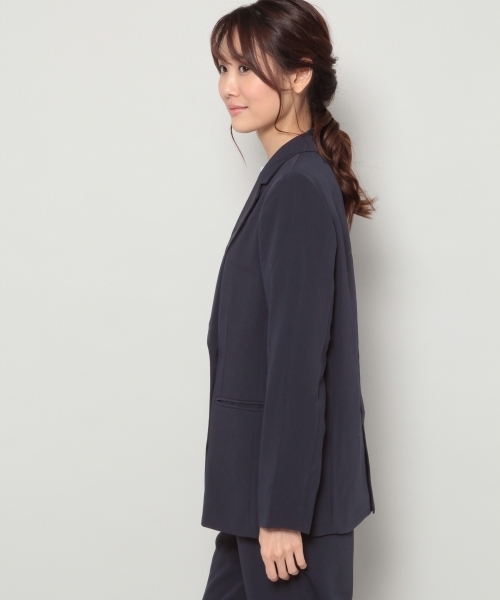 BLISS POINT（ブリスポイント）の「Wクロスダブルブレストジャケット / 779737（その他アウター・レディース・ライトグレー/ネイビー・MEDIUM/LARGE）」の7枚目の写真