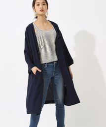 AZUL by moussy | ノーカラーロングガウン(カーディガン/ボレロ)