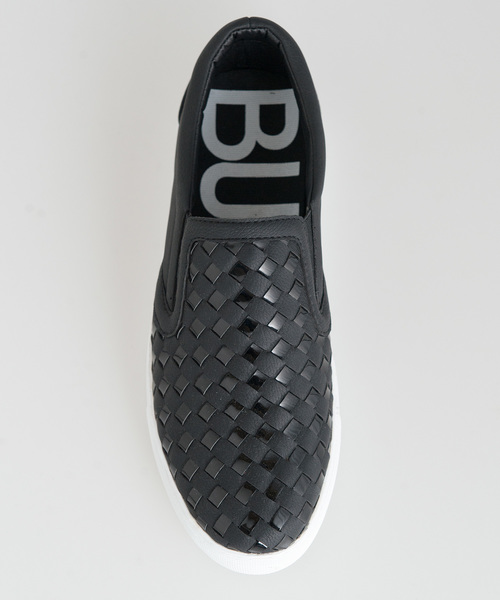 Buffalo Bobs（バッファローボブズ）の「INTRECCIATO SLIPON(イントレチャート スリッポン)メッシュスリッポン（スリッポン・メンズ・ブラック/ホワイト/ブルー・41/43）」の6枚目の写真