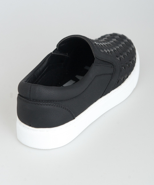 Buffalo Bobs（バッファローボブズ）の「INTRECCIATO SLIPON(イントレチャート スリッポン)メッシュスリッポン（スリッポン・メンズ・ブラック/ホワイト/ブルー・41/43）」の7枚目の写真