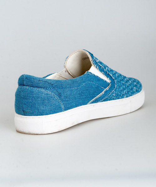 Buffalo Bobs（バッファローボブズ）の「INTRECCIATO SLIPON(イントレチャート スリッポン)メッシュスリッポン（スリッポン・メンズ・ブラック/ホワイト/ブルー・41/43）」の9枚目の写真