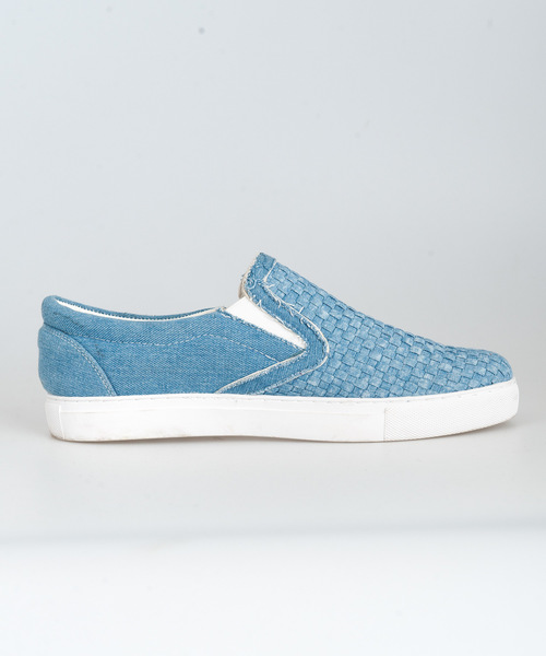 Buffalo Bobs（バッファローボブズ）の「INTRECCIATO SLIPON(イントレチャート スリッポン)メッシュスリッポン（スリッポン・メンズ・ブラック/ホワイト/ブルー・41/43）」の12枚目の写真