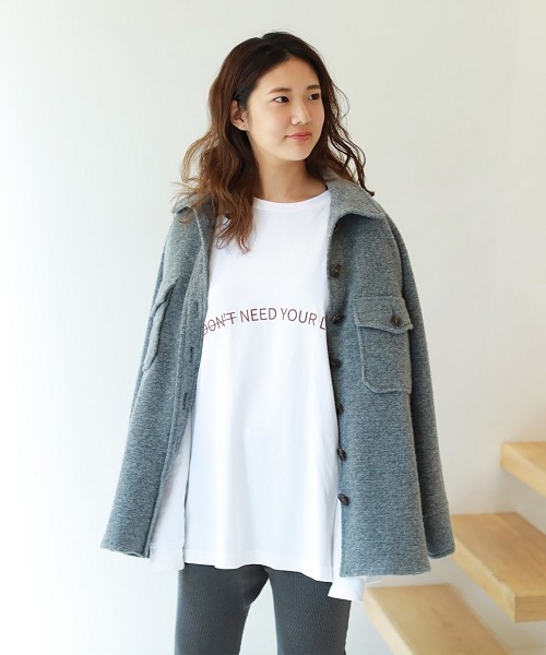 TODAYFUL(トゥデイフル)の「レターロングT(Tシャツ/カットソー・レディース・ホワイト/キナリ・FREE)」の7枚目の写真