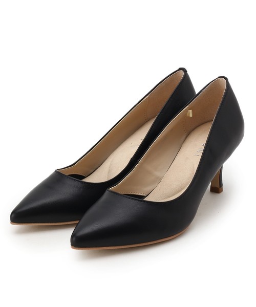 INDIVI（インディヴィ）の「【デイリーパンプス】ポインテッドトゥパンプス（パンプス・レディース・ナチュラル/ボルドー/ネイビー/ブラック/ライトグリーン/ベビーピンク/ネイビー系5・25/30/35/40/45/15 /20）」の2枚目の写真