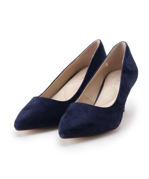 INDIVI（インディヴィ）の「【デイリーパンプス】ポインテッドトゥパンプス（パンプス・レディース・ナチュラル/ボルドー/ネイビー/ブラック/ライトグリーン/ベビーピンク/ネイビー系5・25/30/35/40/45/15 /20）」の6枚目の写真