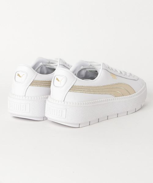PUMA（プーマ）の「PUMA/プーマ プラットフォーム トレース バーシティ ウィメンズ（スニーカー・レディース・ブラック/ホワイト・23cm/23.5cm/24cm/24.5cm/25cm/22.5cm）」の3枚目の写真