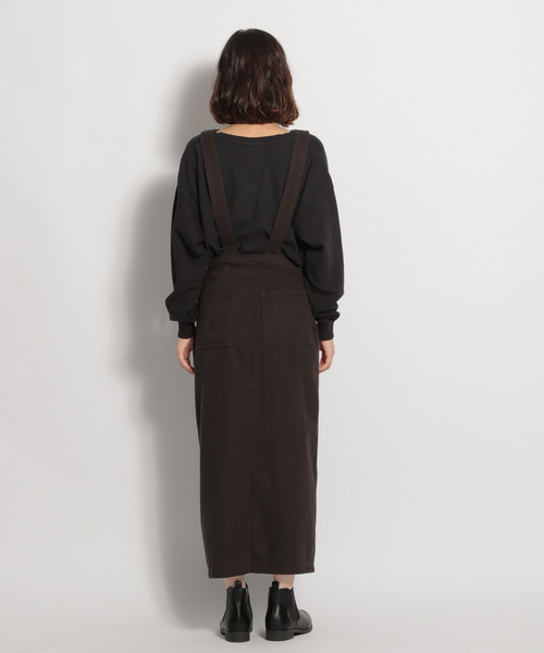 niko and...(ニコアンド)の「コットンツイル2WAYジャンスカ(ジャンパースカート・レディース・ベージュ/カーキ/チャコール・MEDIUM/LARGE)」の12枚目の写真