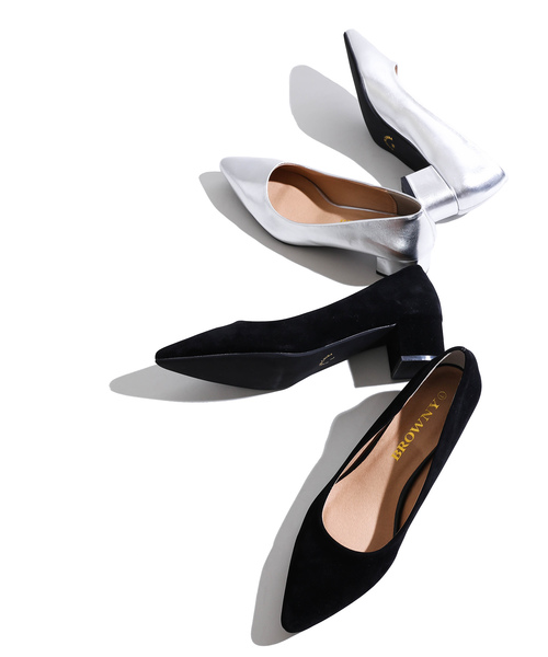 WEGO（ウィゴー）の「WEGO/ポインテッドトゥパンプス（パンプス・レディース・ブラック/シルバー・MEDIUM/LARGE）」の5枚目の写真