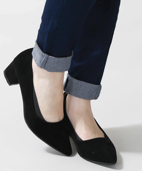 WEGO（ウィゴー）の「WEGO/ポインテッドトゥパンプス（パンプス・レディース・ブラック/シルバー・MEDIUM/LARGE）」の6枚目の写真