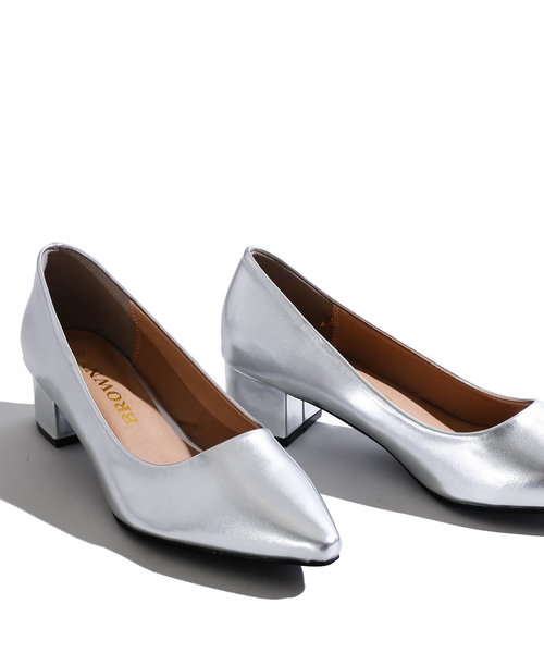 WEGO（ウィゴー）の「WEGO/ポインテッドトゥパンプス（パンプス・レディース・ブラック/シルバー・MEDIUM/LARGE）」の8枚目の写真