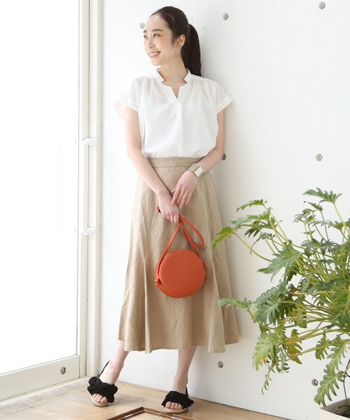 coen（コーエン）の「【WEB限定色：レオパード柄】フェイクレザーラウンドショルダーバッグ（ショルダーバッグ・レディース・オレンジ/ライトグレー/ブラック/レオパード・FREE）」の4枚目の写真