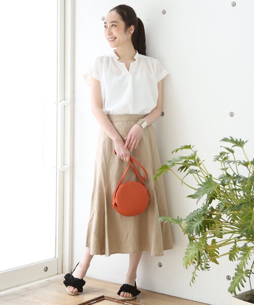 coen（コーエン）の「【WEB限定色：レオパード柄】フェイクレザーラウンドショルダーバッグ（ショルダーバッグ・レディース・オレンジ/ライトグレー/ブラック/レオパード・FREE）」の18枚目の写真