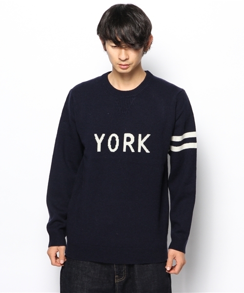 green label relaxing(グリーンレーベルリラクシング)の「YORK LINE C/N 7Gニット(ニット/セーター・メンズ・オレンジ/ネイビー・SMALL/MEDIUM/LARGE)」の3枚目の写真
