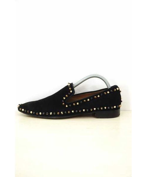 クリスチャン ルブタン スエードオペラシューズ 刺繍 送料込み