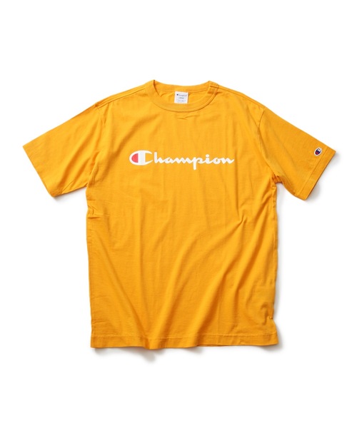 Champion（チャンピオン）の「【CHAMPION】スクリプトロゴプリントＴシャツ/ロゴプリント/チャンピオン（Tシャツ/カットソー・メンズ・グレー/ホワイト/ネイビー/ブラック/ダークグリーン/ワイン/イエロー/ピンク/杢グレー/ミント・SMALL/MEDIUM/X-LARGE/LARGE/XX-LARGE）」の8枚目の写真