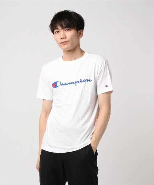 Champion（チャンピオン）の「【CHAMPION】スクリプトロゴプリントＴシャツ/ロゴプリント/チャンピオン（Tシャツ/カットソー・メンズ・グレー/ホワイト/ネイビー/ブラック/ダークグリーン/ワイン/イエロー/ピンク/杢グレー/ミント・SMALL/MEDIUM/X-LARGE/LARGE/XX-LARGE）」の17枚目の写真