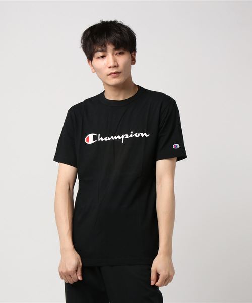 Champion（チャンピオン）の「【CHAMPION】スクリプトロゴプリントＴシャツ/ロゴプリント/チャンピオン（Tシャツ/カットソー・メンズ・グレー/ホワイト/ネイビー/ブラック/ダークグリーン/ワイン/イエロー/ピンク/杢グレー/ミント・SMALL/MEDIUM/X-LARGE/LARGE/XX-LARGE）」の16枚目の写真