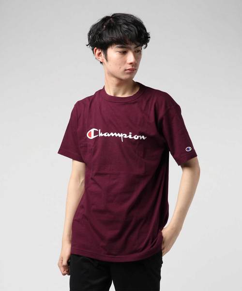 Champion（チャンピオン）の「【CHAMPION】スクリプトロゴプリントＴシャツ/ロゴプリント/チャンピオン（Tシャツ/カットソー・メンズ・グレー/ホワイト/ネイビー/ブラック/ダークグリーン/ワイン/イエロー/ピンク/杢グレー/ミント・SMALL/MEDIUM/X-LARGE/LARGE/XX-LARGE）」の13枚目の写真