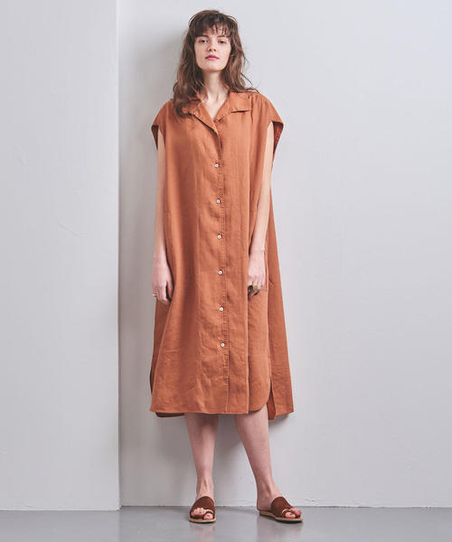 UNITED ARROWS（ユナイテッドアローズ）の「一部別注＜TICCA（ティッカ）＞フレンチスリーブ ワンピース（ワンピース・レディース・ケリー/ブラウン・FREE）」の6枚目の写真