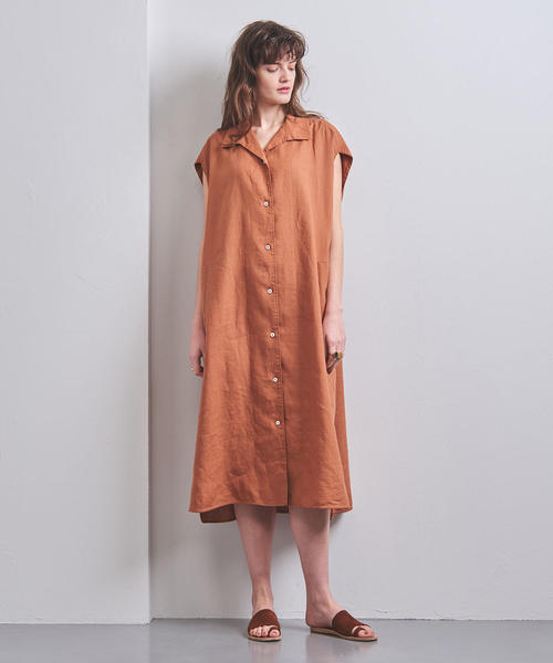 UNITED ARROWS（ユナイテッドアローズ）の「一部別注＜TICCA（ティッカ）＞フレンチスリーブ ワンピース（ワンピース・レディース・ケリー/ブラウン・FREE）」の13枚目の写真