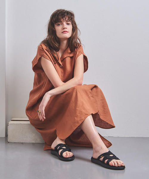 UNITED ARROWS（ユナイテッドアローズ）の「一部別注＜TICCA（ティッカ）＞フレンチスリーブ ワンピース（ワンピース・レディース・ケリー/ブラウン・FREE）」の14枚目の写真