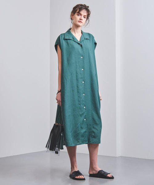 UNITED ARROWS（ユナイテッドアローズ）の「一部別注＜TICCA（ティッカ）＞フレンチスリーブ ワンピース（ワンピース・レディース・ケリー/ブラウン・FREE）」の9枚目の写真