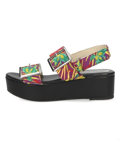 ORiental TRaffic（オリエンタルトラフィック）の「春夏★バックルベルト厚底サンダル★9231（サンダル・レディース・ブラック/レインボー/ホワイト・S/M/L/LL/3L/SS）」の4枚目の写真