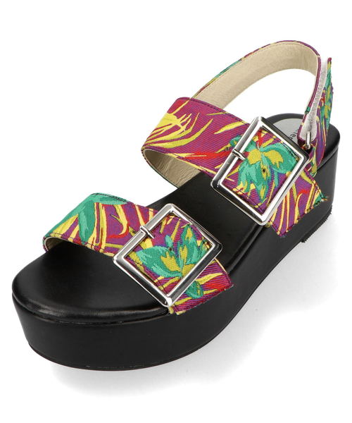 ORiental TRaffic（オリエンタルトラフィック）の「春夏★バックルベルト厚底サンダル★9231（サンダル・レディース・ブラック/レインボー/ホワイト・S/M/L/LL/3L/SS）」の10枚目の写真