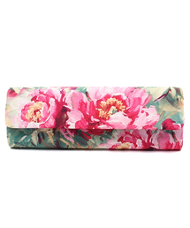ROSE BUD | 【sweet掲載】(LL ACCESSORIES) B1015 FLOWER PRINT NARROW CLUTCH BAG(クラッチバッグ)