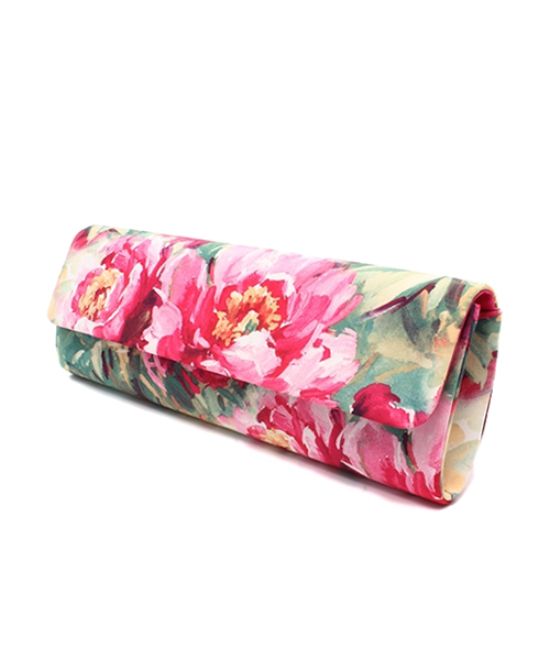 ROSE BUD（ローズバッド）の「【sweet掲載】(LL ACCESSORIES) B1015 FLOWER PRINT NARROW CLUTCH BAG（クラッチバッグ・レディース・ピンク系その他・ONE SIZE）」の6枚目の写真
