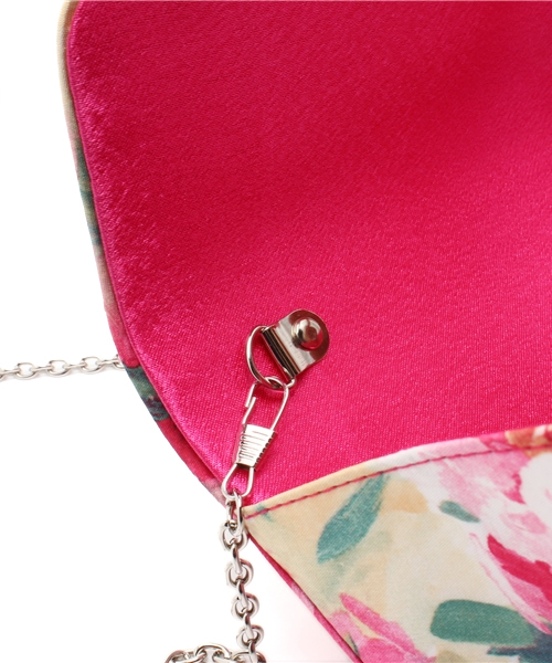 ROSE BUD（ローズバッド）の「【sweet掲載】(LL ACCESSORIES) B1015 FLOWER PRINT NARROW CLUTCH BAG（クラッチバッグ・レディース・ピンク系その他・ONE SIZE）」の4枚目の写真