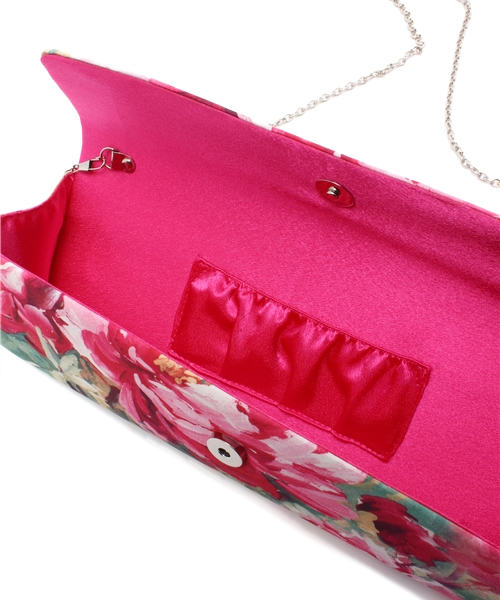 ROSE BUD（ローズバッド）の「【sweet掲載】(LL ACCESSORIES) B1015 FLOWER PRINT NARROW CLUTCH BAG（クラッチバッグ・レディース・ピンク系その他・ONE SIZE）」の3枚目の写真