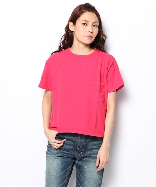 BEAMS BOY（ビームスボーイ）の「Goodwear / カスタム BIG Tシャツ（Tシャツ/カットソー・レディース・ホワイト/ライトグレー/レッド系その他/イエロー/サックスブルー/ネイビー・ONE SIZE）」の6枚目の写真