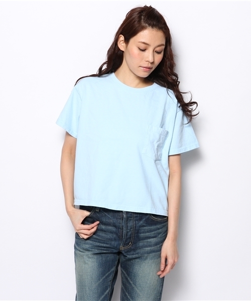 BEAMS BOY（ビームスボーイ）の「Goodwear / カスタム BIG Tシャツ（Tシャツ/カットソー・レディース・ホワイト/ライトグレー/レッド系その他/イエロー/サックスブルー/ネイビー・ONE SIZE）」の5枚目の写真