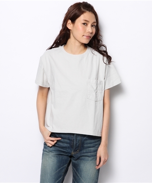 BEAMS BOY（ビームスボーイ）の「Goodwear / カスタム BIG Tシャツ（Tシャツ/カットソー・レディース・ホワイト/ライトグレー/レッド系その他/イエロー/サックスブルー/ネイビー・ONE SIZE）」の3枚目の写真